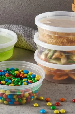 8 oz Disposable Soup Cups With Lids Plastic 240 Set