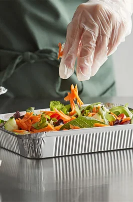 1.5 lb Aluminum Trays for Food Disposable Rectangular 500 pcs (768)