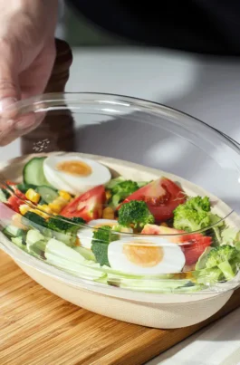 26 oz Burrito Bowl Lids Clear (FOB26N) 300 pcs