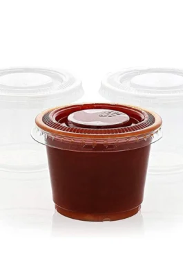 Disposable Plastic Lids For 1oz Portion Cup 2500 pcs