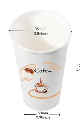 16 oz Disposable Hot Beverage Cups Printed 1000 pcs